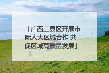 广西三县区开展市际人大区域合作 共促区域高质量发展